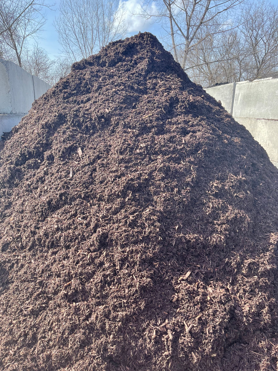 Brown Mulch by cubic yard Adirondack Landscape Supply