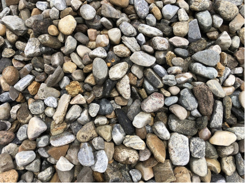 Mixed #2 & #3 Round River Stone per cubic yard