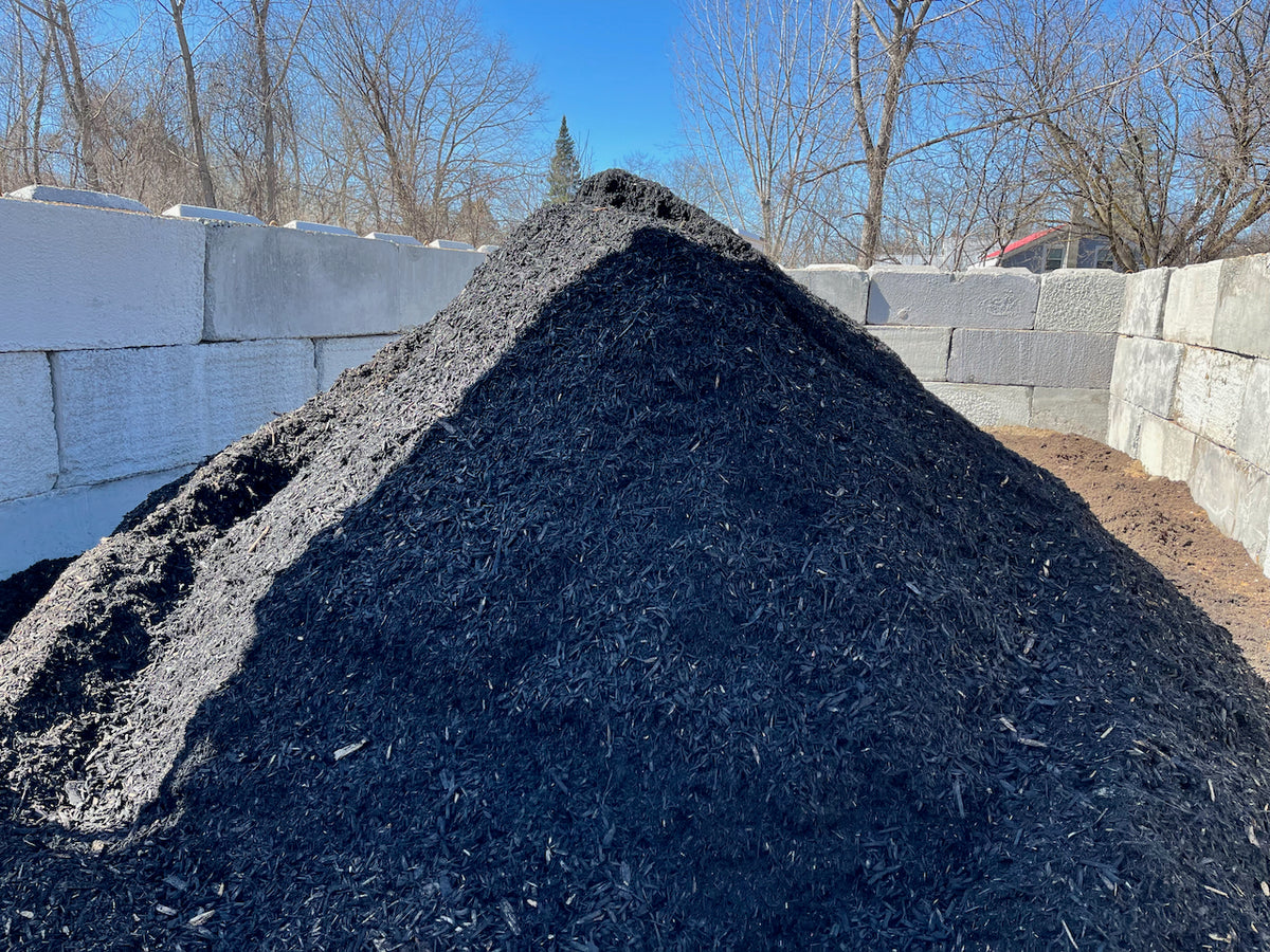 Black Mulch by cubic yard Adirondack Landscape Supply