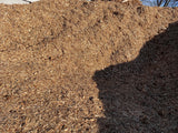 Pine mulch with bark chips per cubic yard