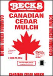 Natural Cedar Mulch 2cf
